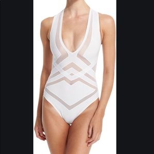 Oye Swimwear Bane Mesh Cut Out One Piece